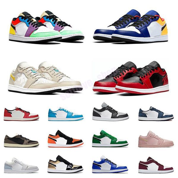 

2021 1 1s low cx laney shoes sneakers womens mens outdoor sports trainer, White;red