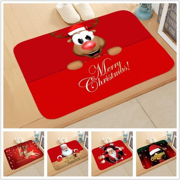 

christmas decorations mat outdoor carpet doormat santa ornament decoration for home year gift 2022 xmas navidad decor 2021