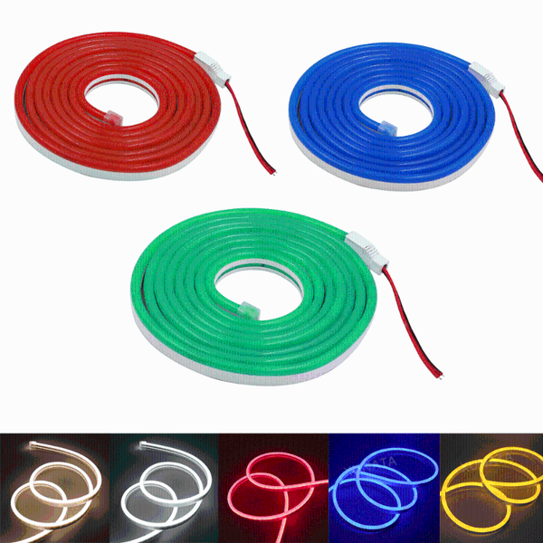 

strips led neon light 12v 2835 flexible rope lights 120leds/m waterproof sign strip ribbon tape lamp decoration