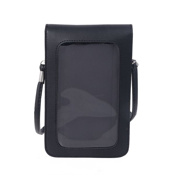 Lightweight PU Couro Phone Saco Touch Screen Bolsa Pequeno Crossbody Bags Mini Sacos de Ombro