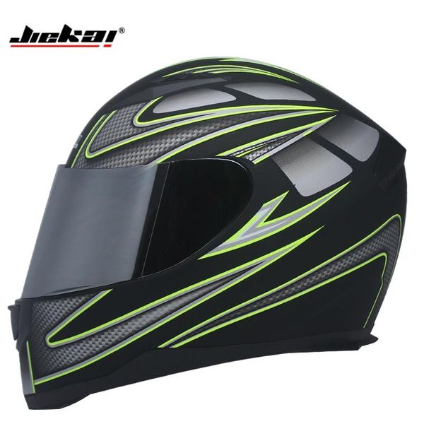 

motorcycle helmets casco de moto cara completa jiekai 313 genuino, carreras profesional para hombres y mujeres, motocicleta