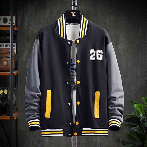 

men's and women's hip hop style baseball high collar bone embroidered et, japane street clothing, bomber style, university, 2021, Black;brown