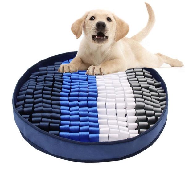 

kennels & pens pet dog sniffing training mat nose smell pad slow feeding bowl food dispenser carpet relieve stress puzzle toy
