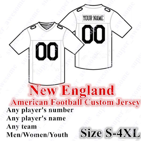

4xl custom football jersey mac jones damien harris nelson agholor james white jonnu smith shaun wade rhamondre stevenson kyle dugger devin m, Black;red