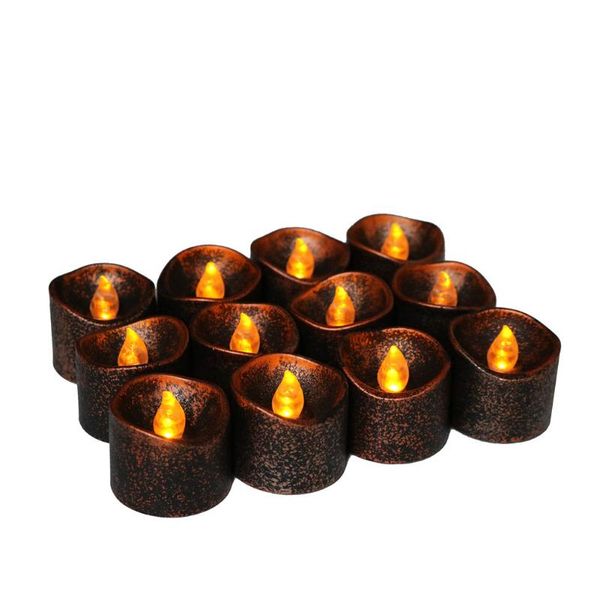 

2pcs electronic flicker candle halloween portable cylindrical decoration uv lamp