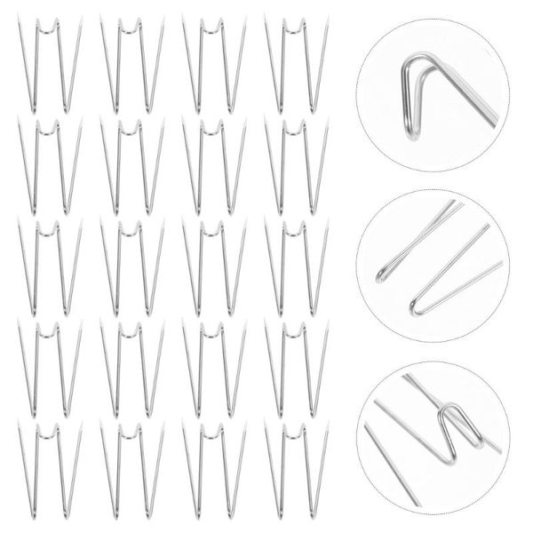 

fishing hooks 20pcs stainless steel w-shape fabric panel wall painting (silver)