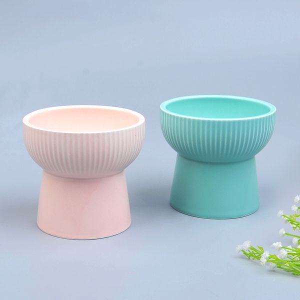 

new pet ceramic bowl japane high foot noble cat food bowl
