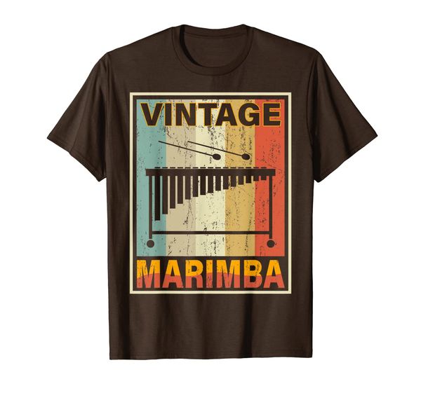 

vintage style marimba t-shirt, White;black