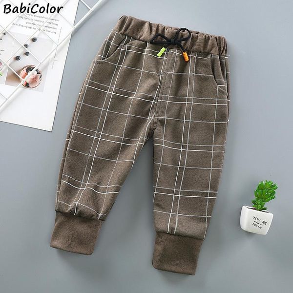 

trousers brand kids cartoon pant fashion girls lattice pants children boys sportpants baby infant clothing, Blue