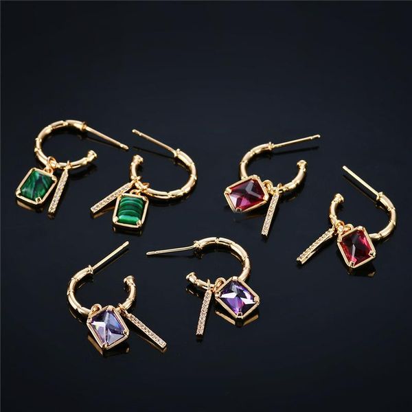 

dangle & chandelier women earrings 2021 trend heart ear stud rose golden female earing fine alloy student young earring gothic accessories, Silver