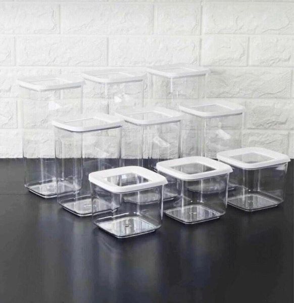 

storage bottles & jars 9 pc box food set organizer kitchen pantry