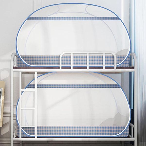 

mosquito net 1 piece for dormitory students bunk bed portable plaid netting tent foldable 1m mongolian yurt