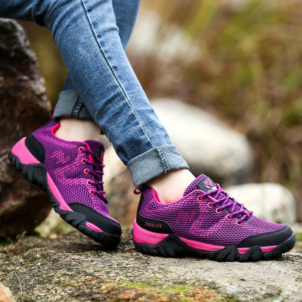 

summer upstream trekking shoes women anti-skid mesh hiking water sneakers sport shoes woman outdoor comfortable tourism footwear