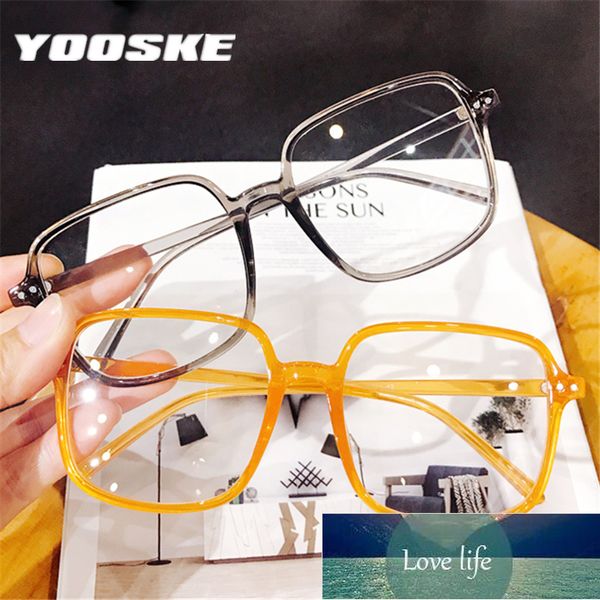 YOOSKE Mode Übergroße Galsses Rahmen Frauen Männer Klare Optische Brillen Vintage Brillenfassungen Fabrikpreis Expertendesign Qualität Neuester Stil Original