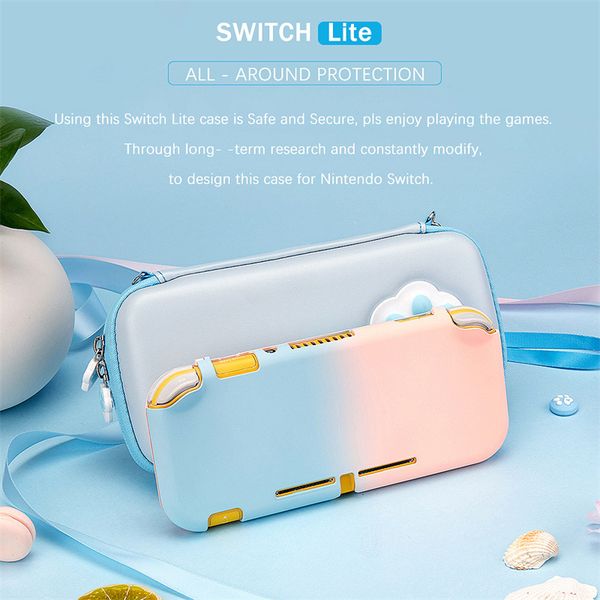 

data frog protective case cover for nintendo switch lite console hard cases shell skin feel mix colorful back covers game accessories