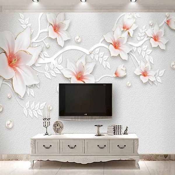 

wallpapers chinese style 3d embossed flowers custom wallpaper home interior decoration modern mural for bedroom living room background