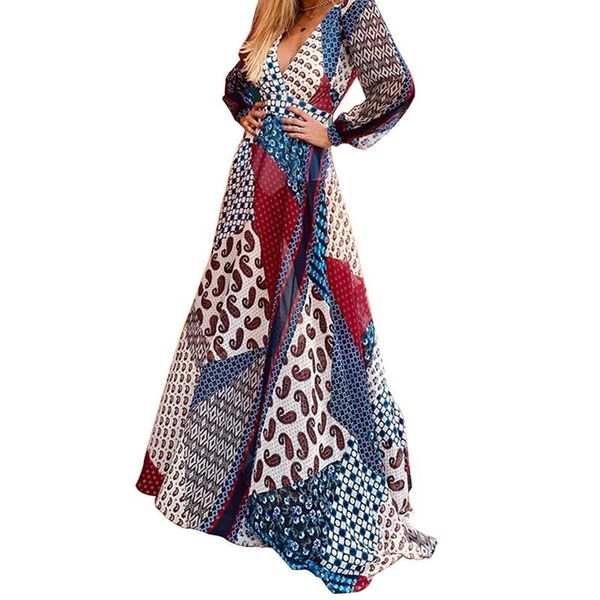 

casual dresses 2021 women dress female boho v-neck long sleeve fit and flare high waist spring autumn outfits elegant ladies clothing, Black;gray