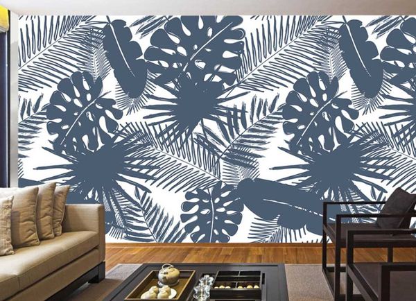 

wallpapers custom wallpaper living room tropical rainforest plants background bedroom decoration mural 3d