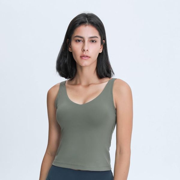 

yoga outfit maria women longline workout crop tank with padded bra comfortable snug fit sleeveless shirt
