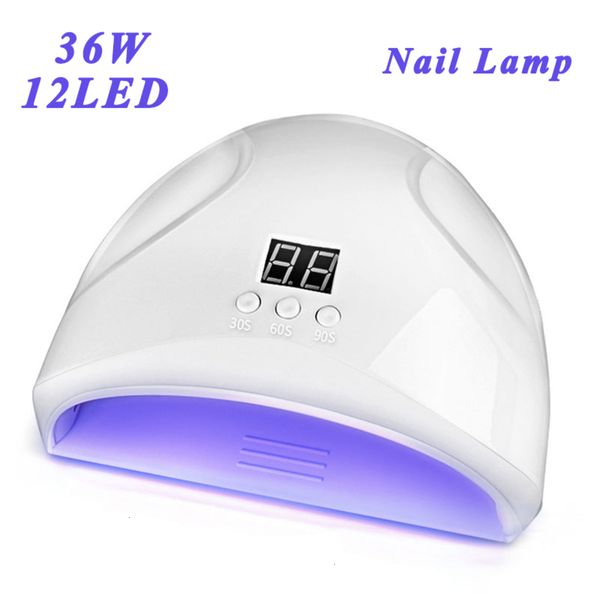 

ptherapy 36w 12 pcs leds usb charging dryer for curing all gels varnish new led nail art lamp with auto sensor