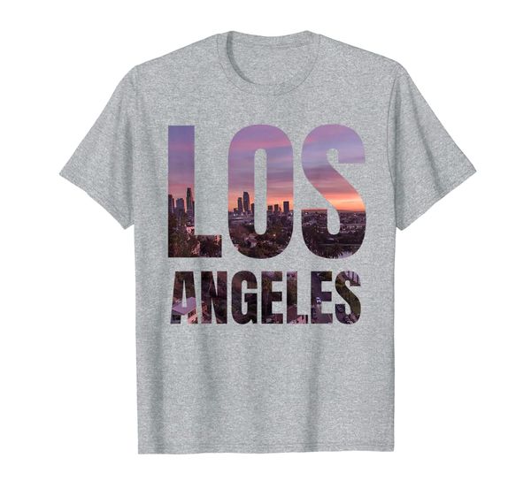 

los angeles skyline la .a. city california ca gift t-shirt, White;black