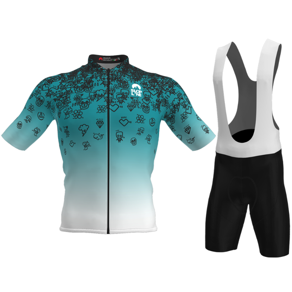 

racing sets slopline triathlon men's short sleeve bike clothes breathable bib shorts cycling clothing mtb maillots ropa ciclismo hombre, Black;blue