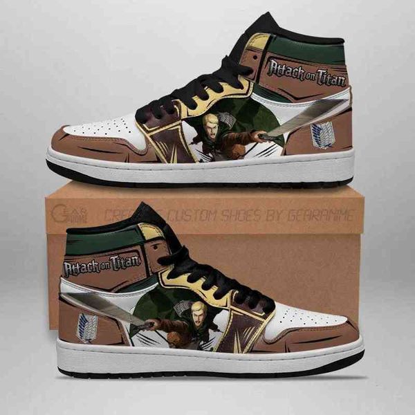 

erwin smith sneakers attack on titan anime, Black