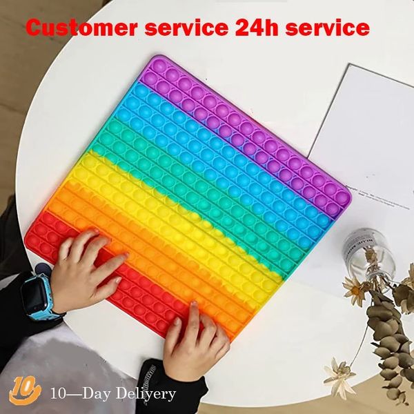 

large 30 cm size push it fidget toys push bubble school bag board pendant decompression toy children anti-stress