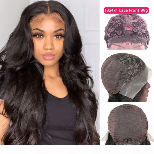 

indian 4x4 lace front human hair wigs 13x1x4 t part lace wigs body wave u part wig unprocessed human hair 26 inch long hair wholesale price, Black;brown