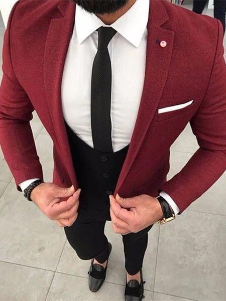 

men's suits & blazers arrival one button groomsmen notch lapel groom tuxedos men wedding/prom blazer ( jacket+pants+vest+tie) c310, White;black