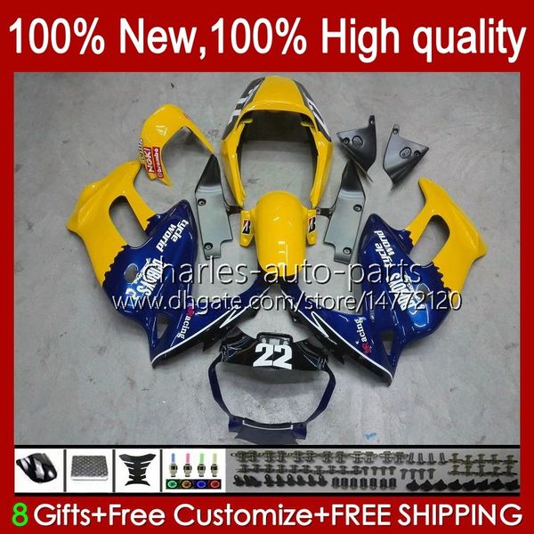 Желтый синий OEM для тела для Honda Superhawk VTR1000F VTR-1000F 1997 1998 1999 2000 01 02 03 05 51NO.157 VTR 1000 VTR1000 F 1000F 97 98 99 00 2001 2002 2003 2004 2005