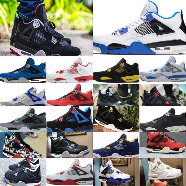 

black 4s travis scotts mens basketball shoes unc white cement rasta retroes 4 jumpman winterized loyal blue mushroom sneaker 9