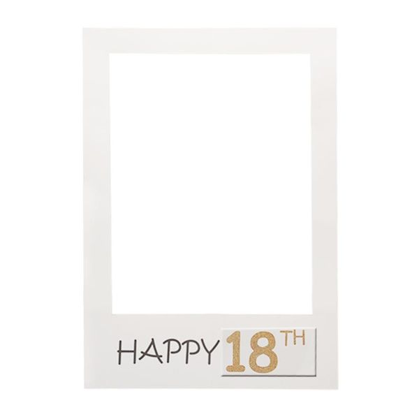 

frames diy paper picture frame cutouts po booth props 1st/16/18/21/30/40/50/60th happy birthday party