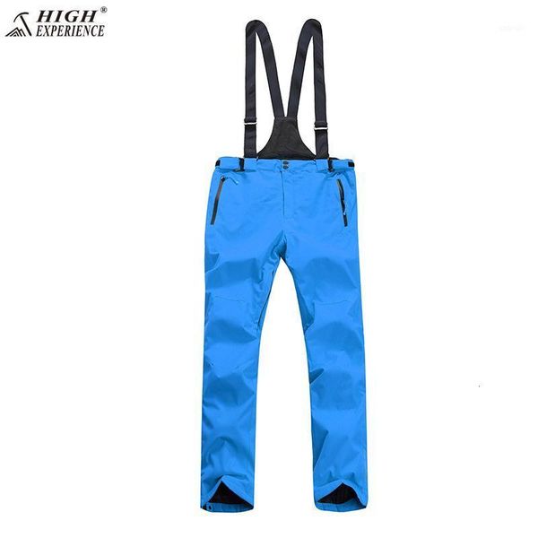 

new high experience winter orange ski pant snow snowboard pants men suspenders overalls ski pants
