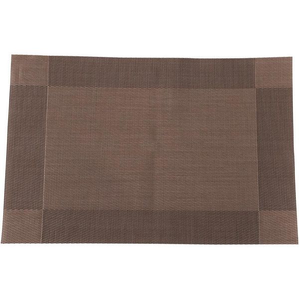 

table runner 1 x placemat place mat washable 45x30cm, brown