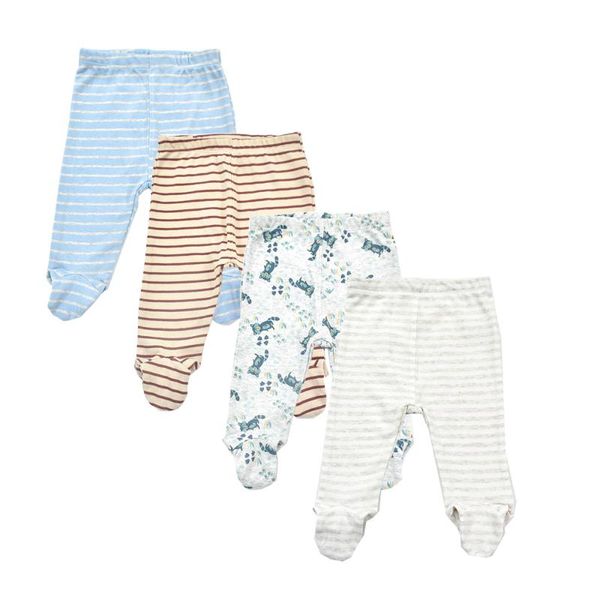 

trousers 4 pieces/lot 0-18 months born baby pants spring autumn babies boy footied infant girls cute twins clothing, Blue