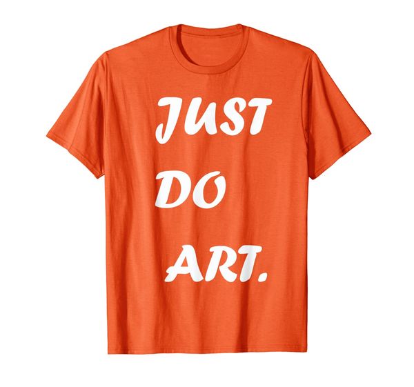 

just do art t-shirt, White;black