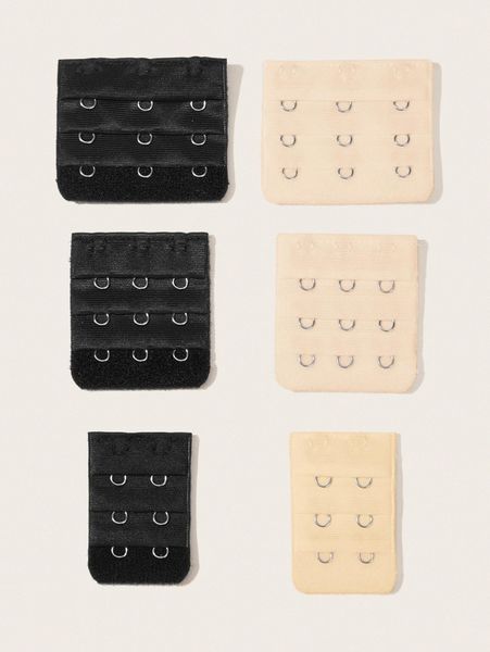 

6pack plus bra extender hook strap 35qi#, Black;white