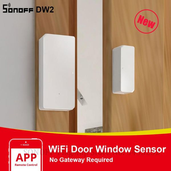 

smart home control itead sonoff dw2 wifi wireless door window sensor detector app notification alerts security works with e-welink