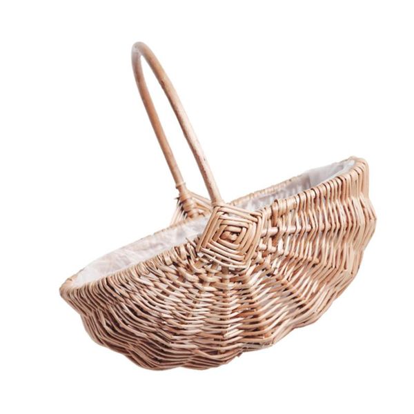 

storage baskets watermelon shape woven flower basket weaving for wedding