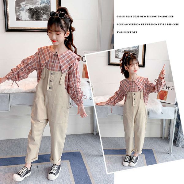 

girls' spring wear and trousers set, Blue