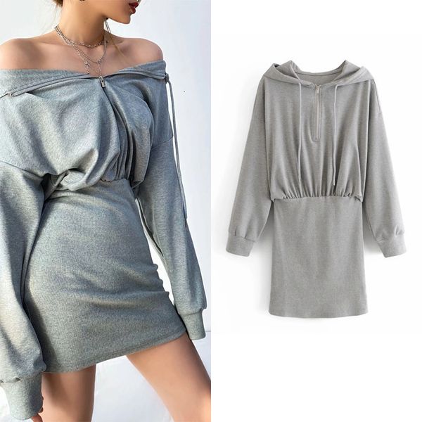 

2021 new 60443 women's leisure fashionable joker hooded fleece fall loose thin package hip 102w, Black;gray