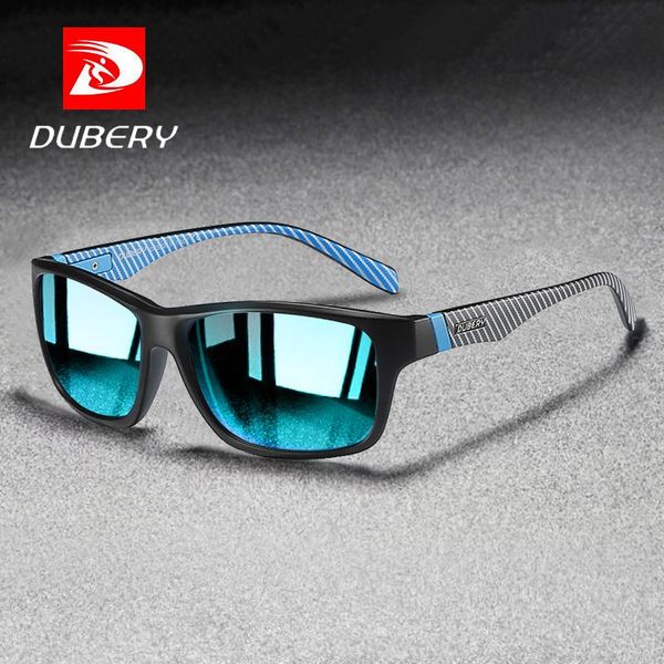

sunglasses dubery brand men's essential uv400 lenses for outdoor sports to protect your eyes from uv damage d732, White;black