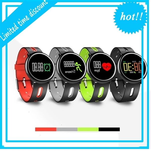 

multifunctional smart sleep monitoring heart rate blood pressure step round call reminder bluetooth color screen watch, Slivery;brown