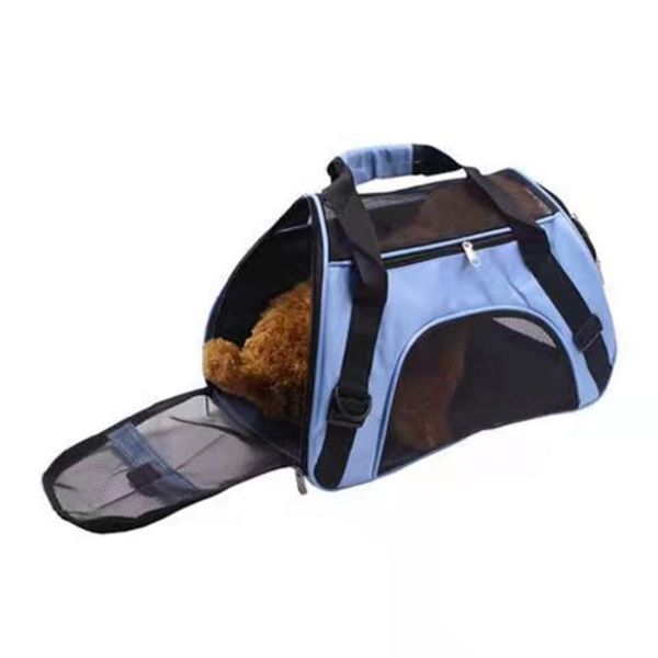 

dog car seat covers pet bag for cats and dogs go out carrying diagonal portable cat plastic net breathable