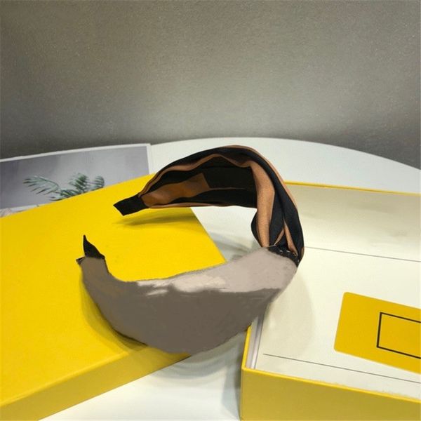 

sell women headbands fashion classic double color intersect wide edge knotted hairband high-quality fabric ladies girls hair accessories, Silver