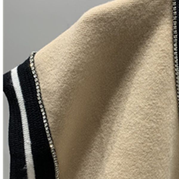 

women's sweaters maisie women cardigans summer sleeveless v-neck solid loose striped knitted elegant streetwear chic fashion  c3m, White;black
