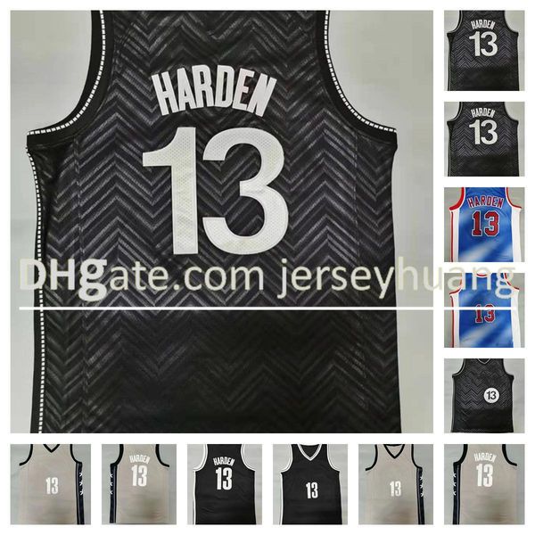 

men team basketball jerseys13 harden good quality size s-xxlblack blue white, Black;red