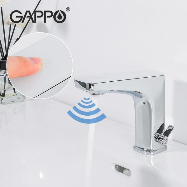 

gappo sensor basin faucets automatic touch mixer cold water tap waterfall modern design faucet bathroom faucets g523