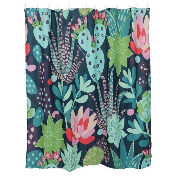 

shower curtains 1pc polyester bath drapery bathroom supply (assorted color)